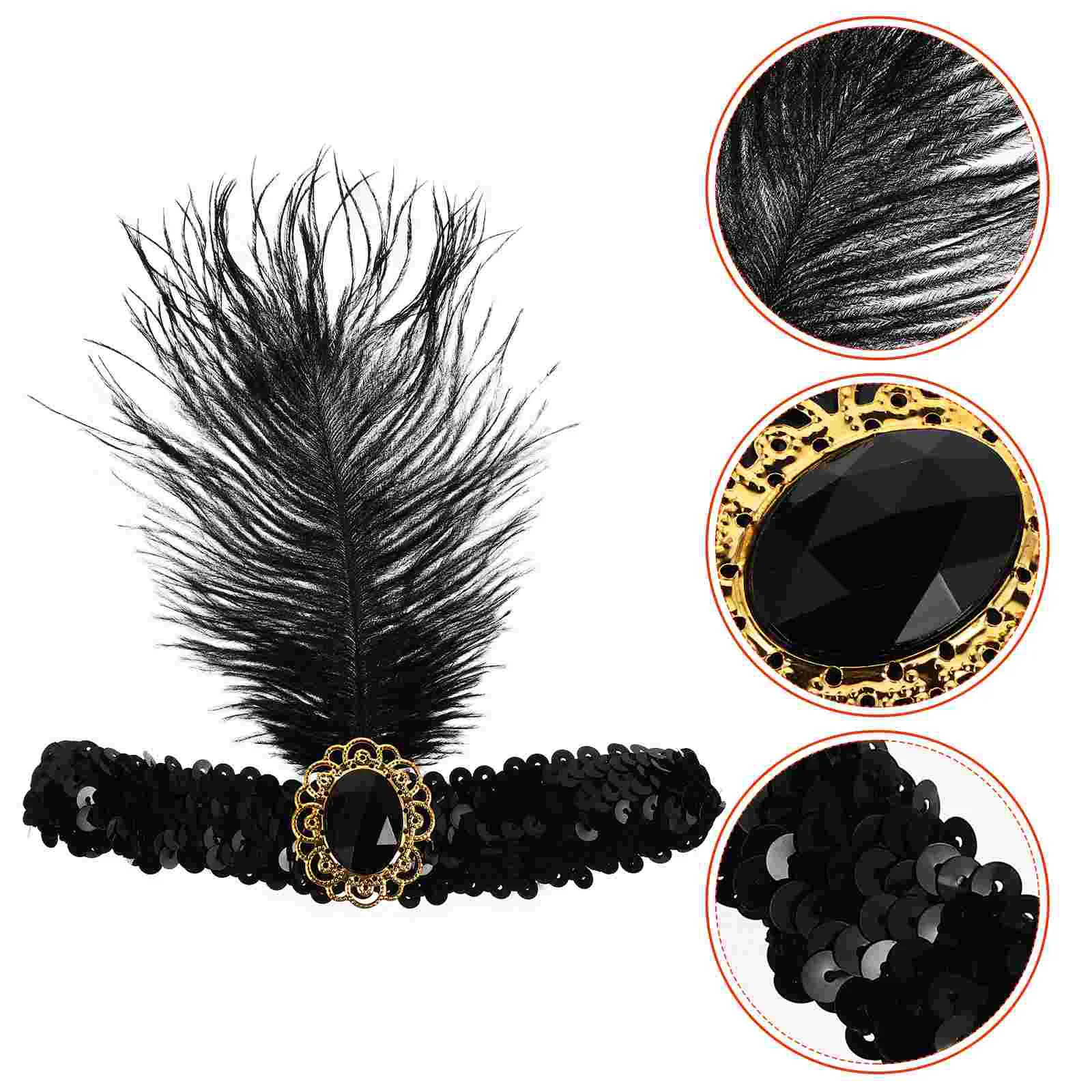 Высококачественный головной убор 1920 S повязка на голову танцовщицы винтажный