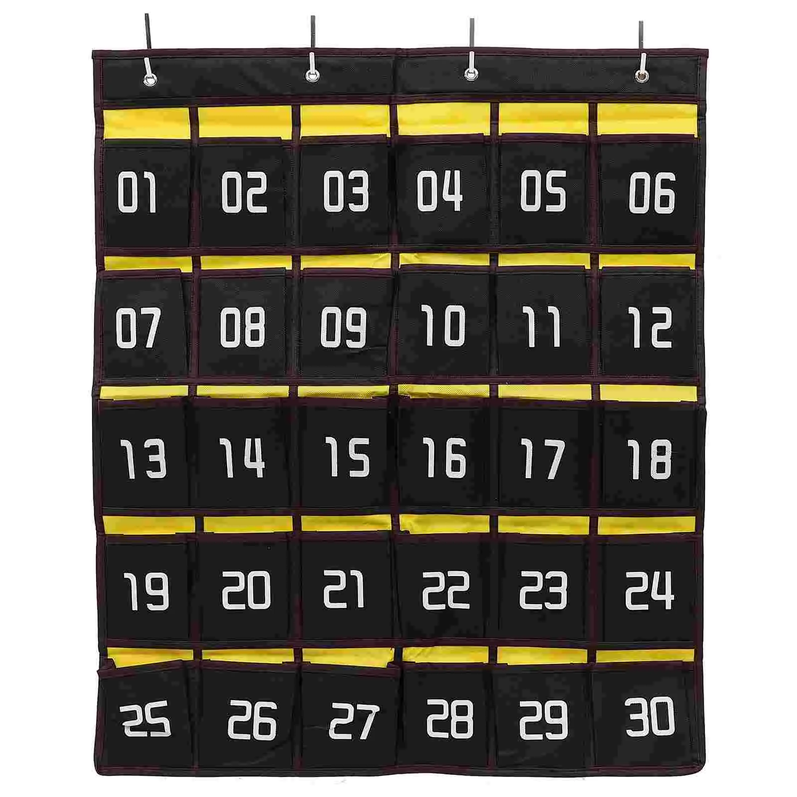 

Calculator Holder Phone Pockets Bag Sundries Closet Pouch Classroom Mobile Storage Chart Cell Wall Hanging