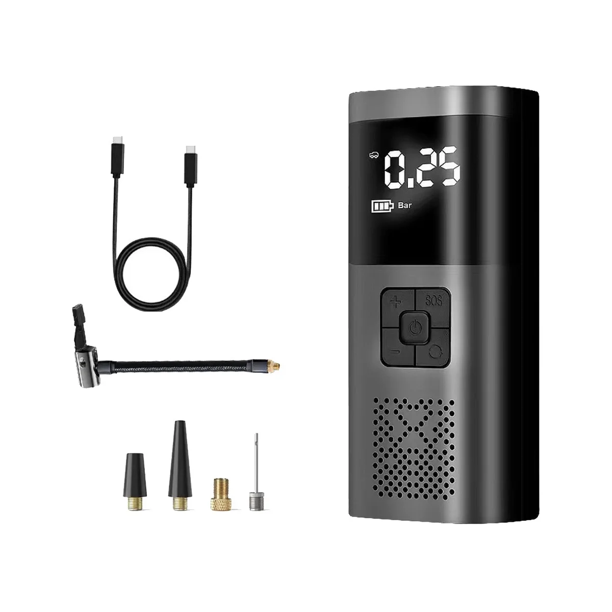 

Беспроводной Двухсекционный мини-насос для шин, беспроводной автомобильный насос двойного назначения, аксессуары для автомобиля, мотоцикла, велосипеда