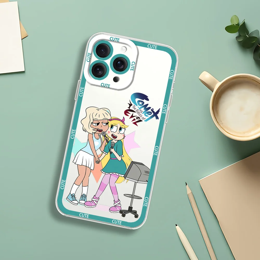 MINISO Прекрасный S-Star против F-Forces of Evil для iphone 11 12 13 14 15 16 прозрачный корпус Mini Plus Pro Max