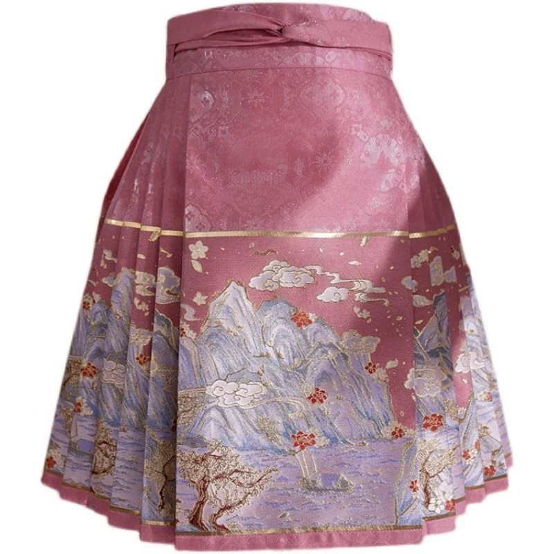 Лето 2023 новая короткая юбка с конским лицом белый короткий комплект