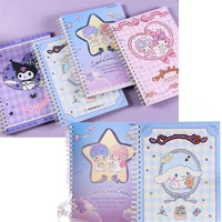 original sanrio kawaii anime a5 notebook cinnamoroll kuromi melody diary book coil drawing book sketchbook student stationery