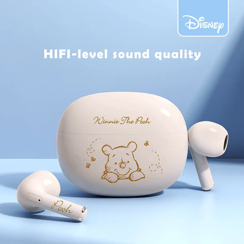 

Disney Bluetooth Sports Headphone High Quality Wireless Headphones Hifi Sound Wired Earbuds Anc Noise Cancelling Free Shipping