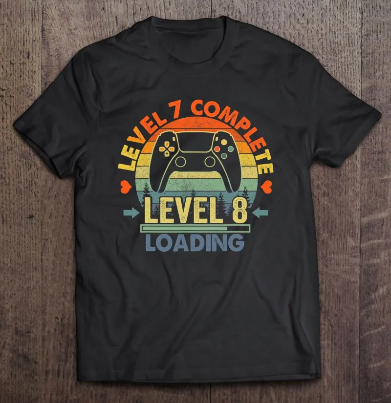 

Футболка Мужская/женская с подарком на годовщину 7 уровня