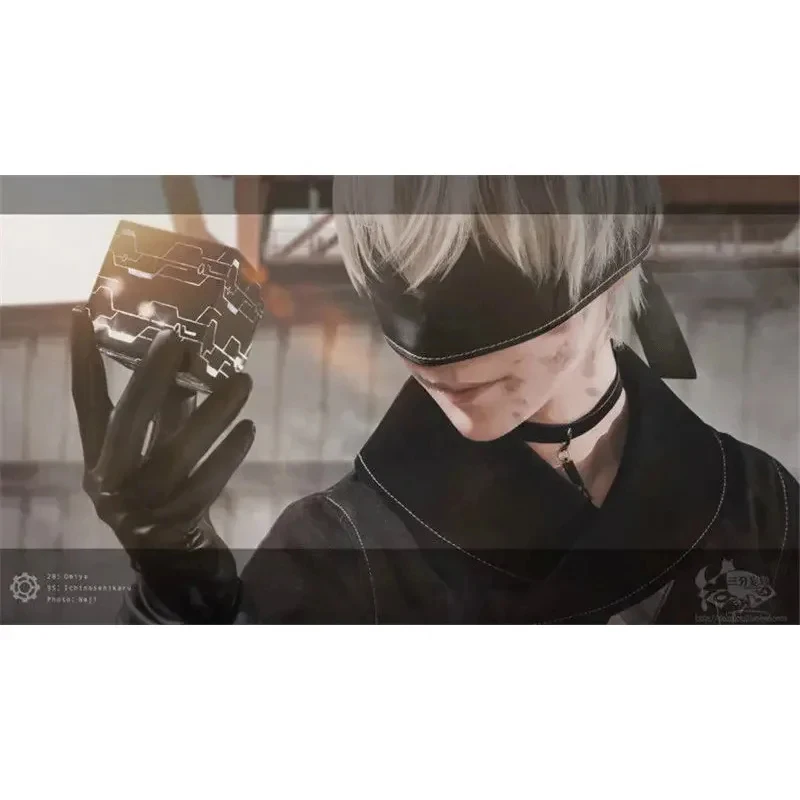Фото Косплей-реквизит NieR Automata 9S 2B 2026: Белая подсветка, черная коробка, YoRHa No.9 Type S, No.2 Type B, Magic QY7YK №3