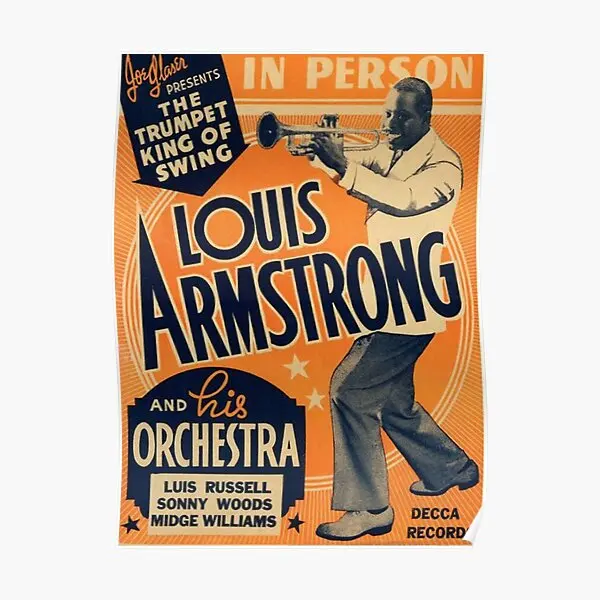 

Винтажный постер Louis Armstrong, роспись, украшение, принт, Декор, винтажная забавная комната, картина на стену, современное искусство, живопись для дома, без рамки