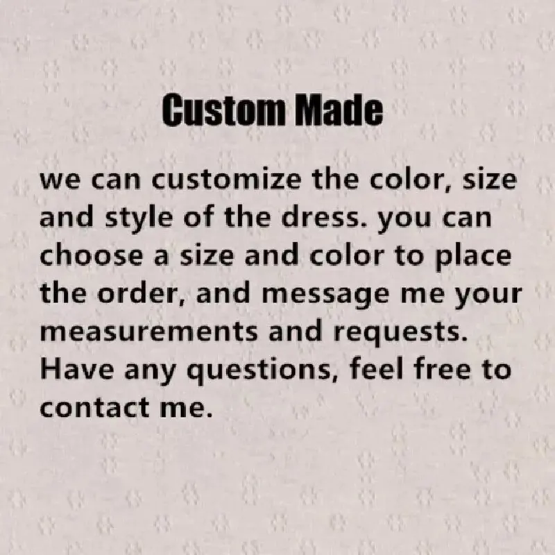 

Customization fee, expedited logistics fee