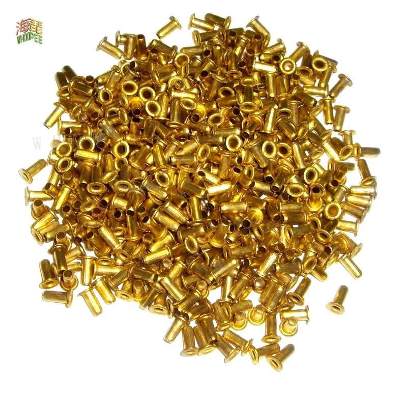 Assortimento Rivetti Cavi Occhiello In Ottone - Misure Da M0,9 A M6