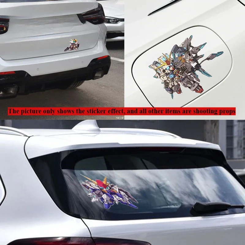 Gundam Mobile Warrior робот броня аниме окружающий светоотражающий мотоцикл автомобиль