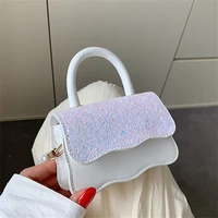 pearl portable womens bag summer trend fashion shoulder bag solid color leisure simple leisure small square bag