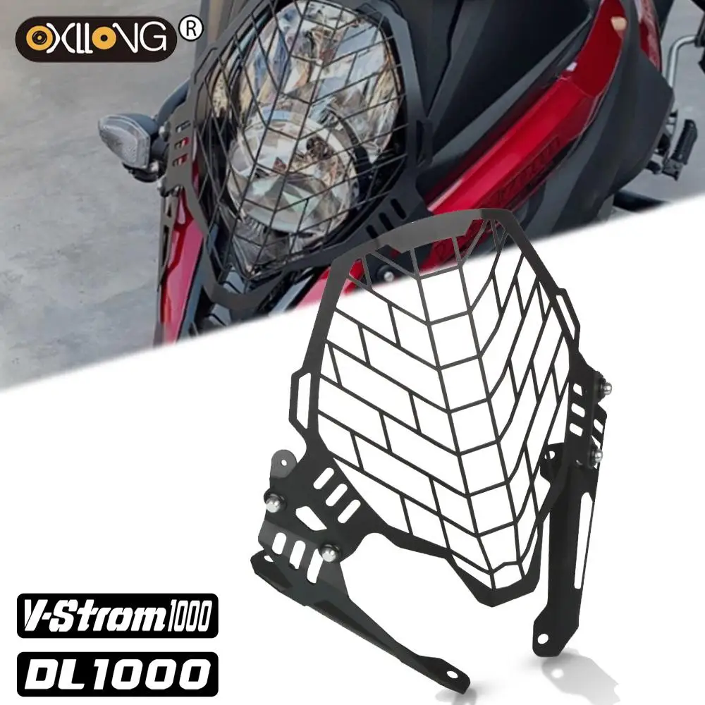 

Motorcycle Accessories Aluminum Headlight Protector cover grill FOR SUZUKI V-STORM 1000 V STORM DL1000 2017 2018 2019 2020-2021