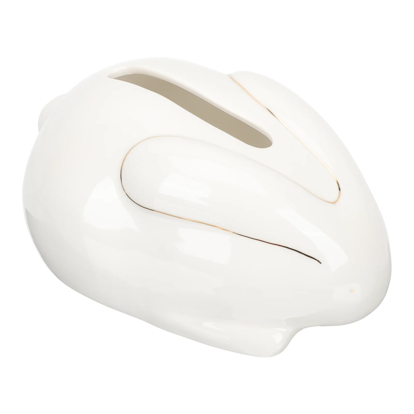 

Tissue Napkin Holder Box Cover Paper Dispenser Facial Bathroom Chinese Case Ceramic Decorative Rabbit Figurine Statue Cute