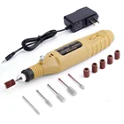 Фрезер Электрический керамический Профессиональный с 6 насадками, аппарат для маникюра и педикюра, 6 насадок, 1 набор