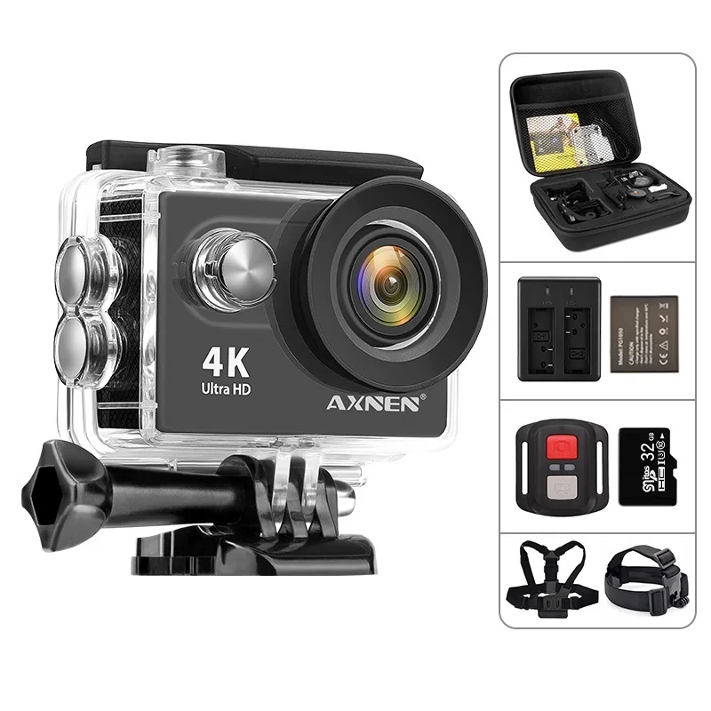 

Go H9R H9 Action Camera Ultra HD 4K 30fps 1080P 60fps WiFi 2 Inch 170D Underwater Waterproof Helmet Video Recording Sport Cam