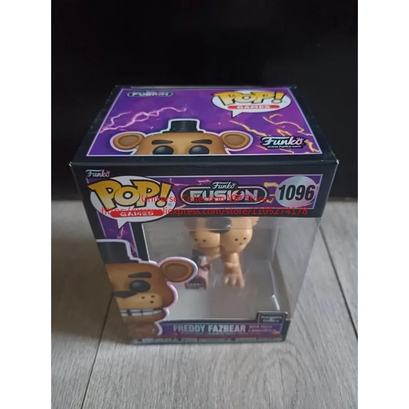 Фото Официальная виниловая фигурка Funko Pop Games Fusion № 1096 Фредди Фазбер с пусковой установкой для пиццы, настольное украшение, коллекционный подарок №2