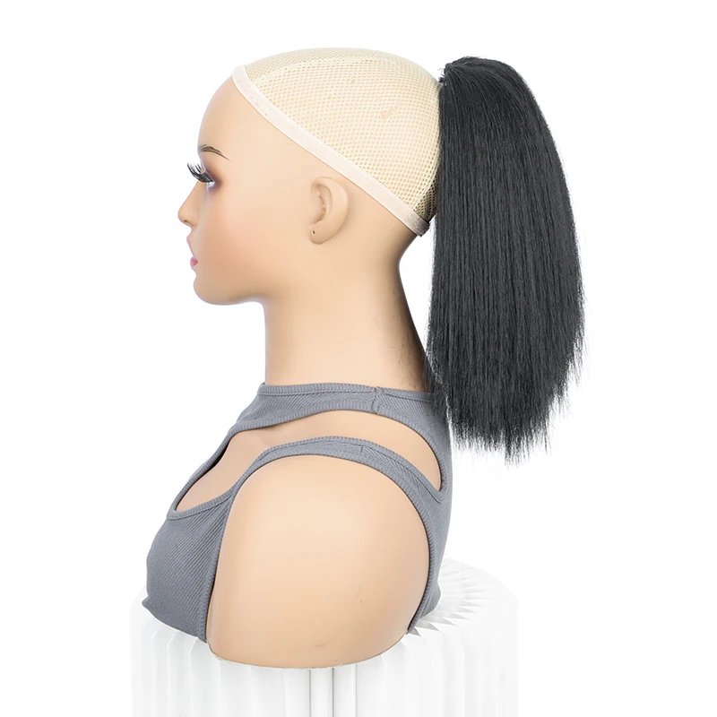 10-дюймовые Синтетические Кудрявые Прямые Волосы Для Наращивания Хвост С