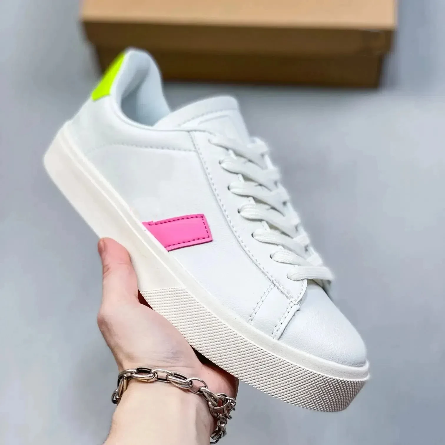 Authentic Campo CHROMEFREE LEATHE EXTRA Popular Men Women Sneakers Leisure Premium V10 V-Shaped Luxury Male Couple Walking Shoes