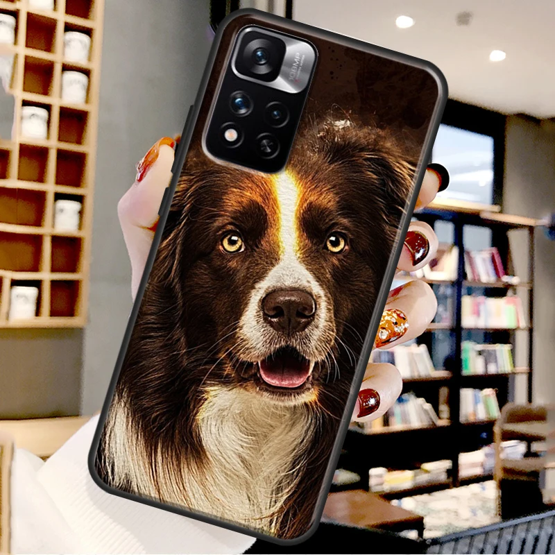 Чехол Border Collie Dog для Xiaomi Redmi Note 11 Pro чехол 10 9 8 10S 9S 9A 9C 9T Coque |