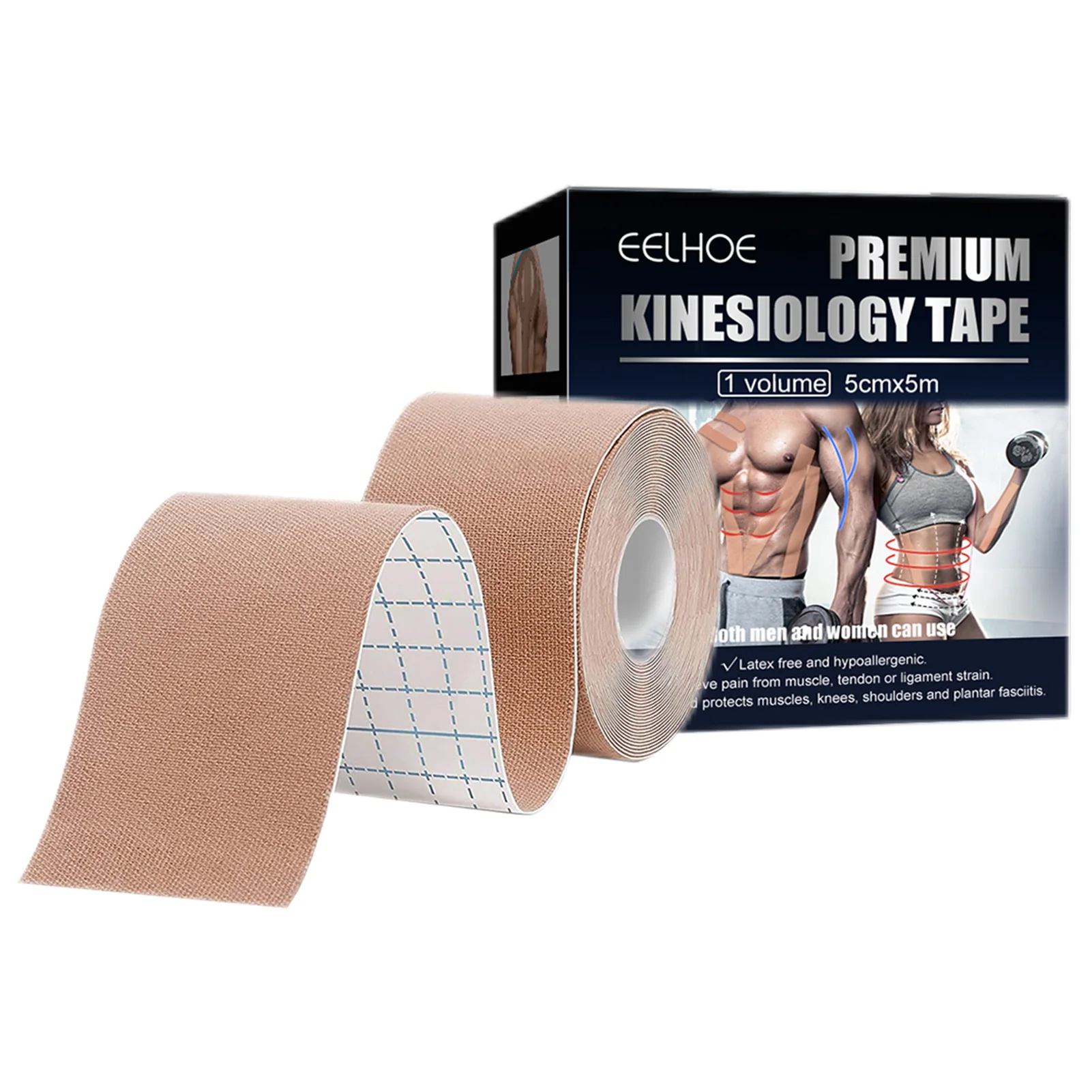 

Athletic Sports Tape Sticky Kinesiology Tape Breathable Athletic Tape For Muscles Joints Tendons Ligaments