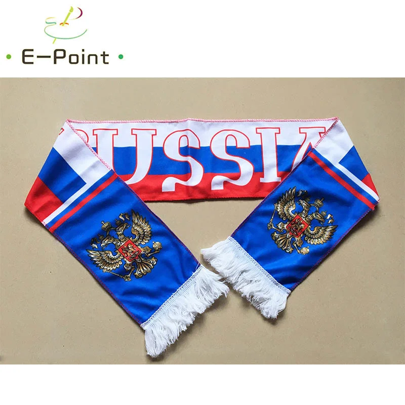 

145*16 cm Size Russia National Football Team Scarf for Fans 2022 Football World Cup Russia Double-faced Velvet Material