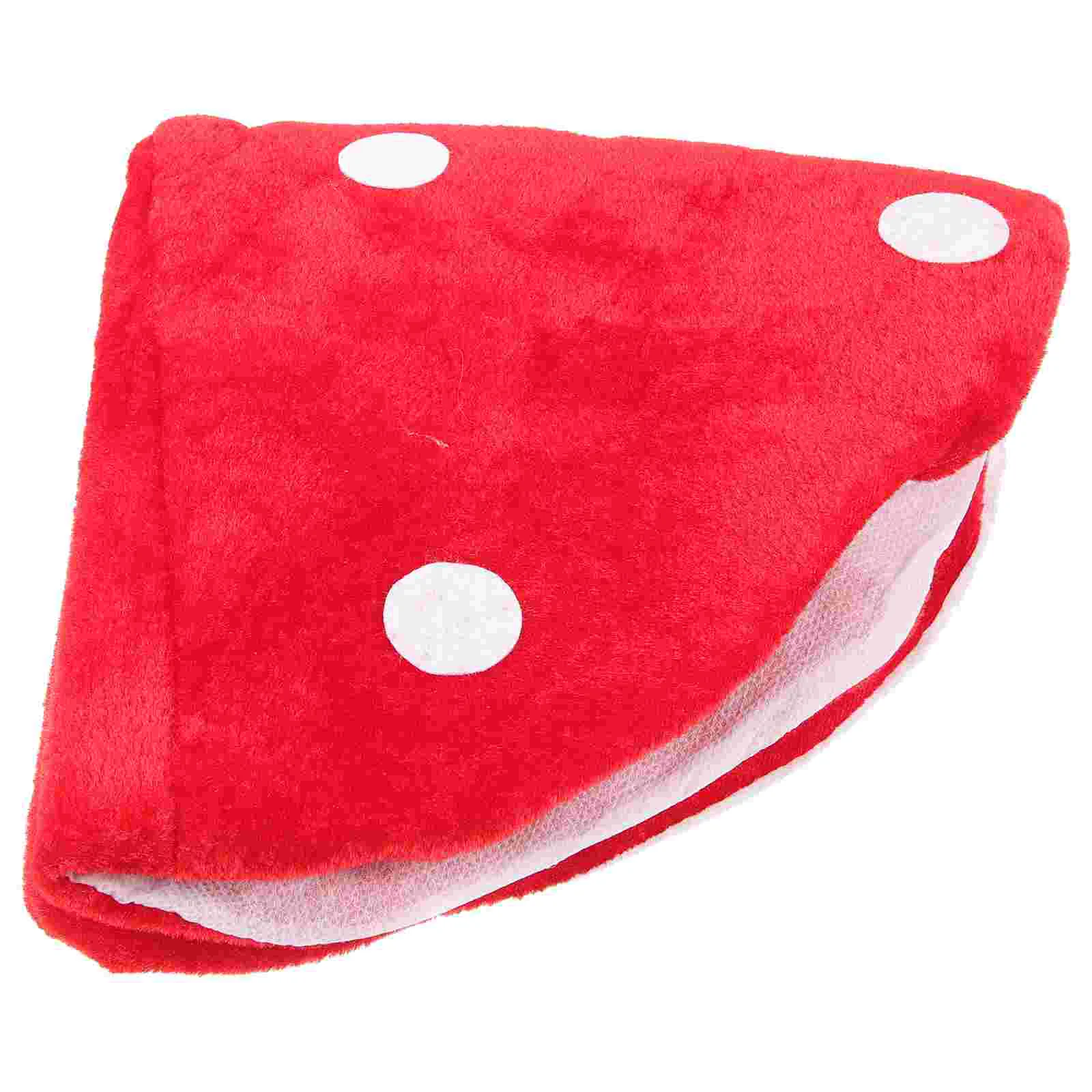 

Red Mushroom Hat Toad Hat Mushroom Costume Party Funny Decoration Hat for Kids (White and Red)