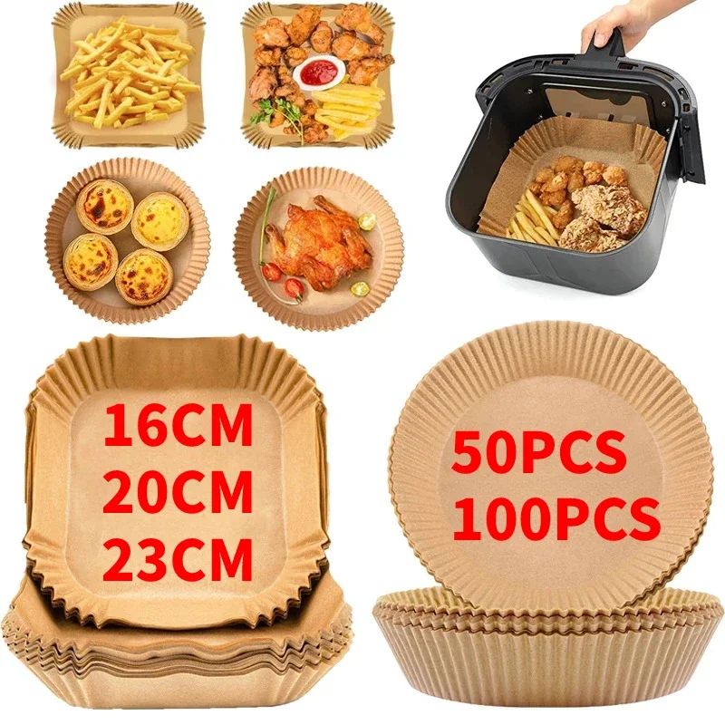 Круглая бумага для жарки барбекю 23/27 см 50/100 шт.