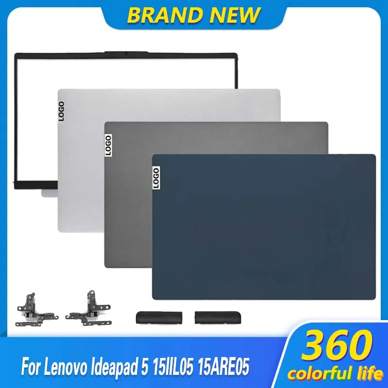 

Новый чехол с верхним экраном для ноутбука Lenovo Ideapad 5 15IIL05 15ARE05 15ITL05 5-15 2020 2021, задняя крышка ЖК-дисплея/Передняя панель/петли, синий