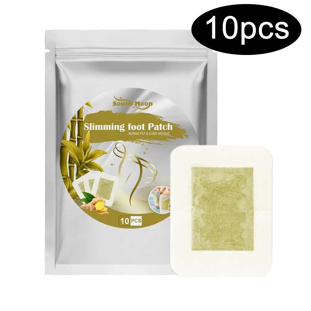 

10Pcs/Set Ginger Detox Foot Pads Sticker Herbal Toxins Cleansing Adhesive Patches Plaster Improve Sleep Slimming Feet Stickers