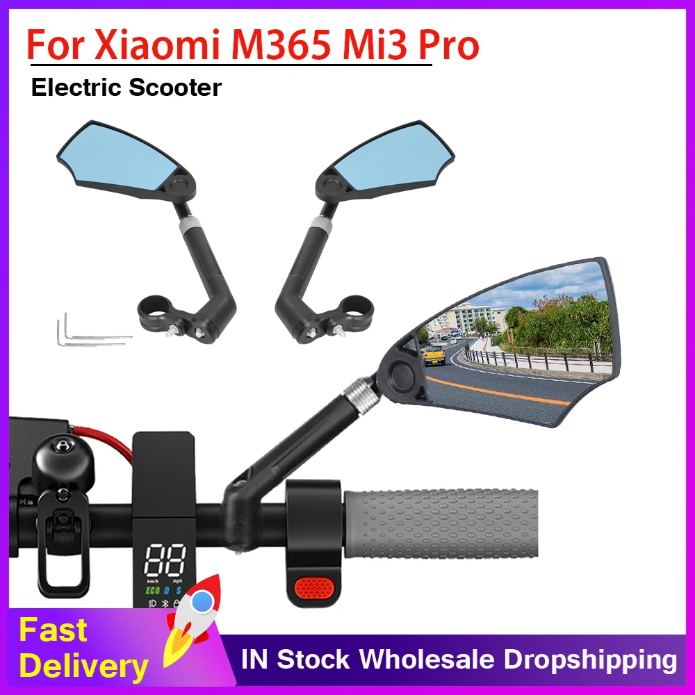 

Rearview Mirror Electric Scooter Rear View Mirror For Xiaomi M365 Mi3 Pro Pro2 1S Scooter Back Mirror Rearview Accessories