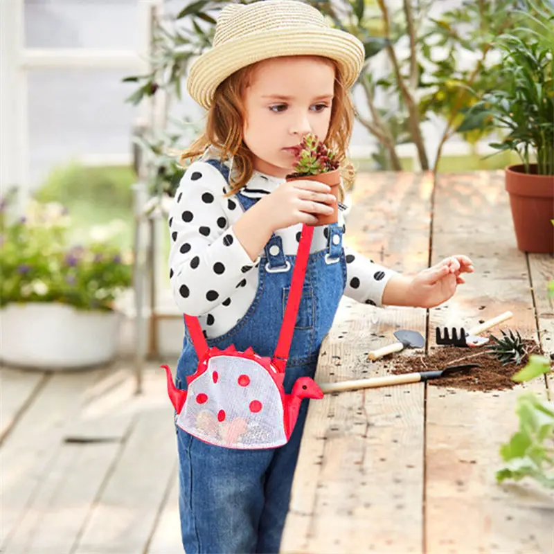 Children's Beach Bag 2023 New Toy Bag Big Crab Dinosaur Outdoor Shell Color Mesh Shell Bag Beach Toy Storage Backpack