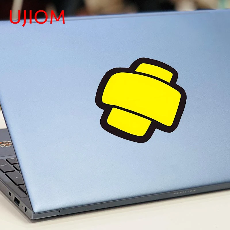 

UJIOM 13cm X 12.3cm Yellow Band-aid Wall Sticker Waterproof Vinyl Decals Home Gate Door Handle Dress Up Anti Rubbing Creativite