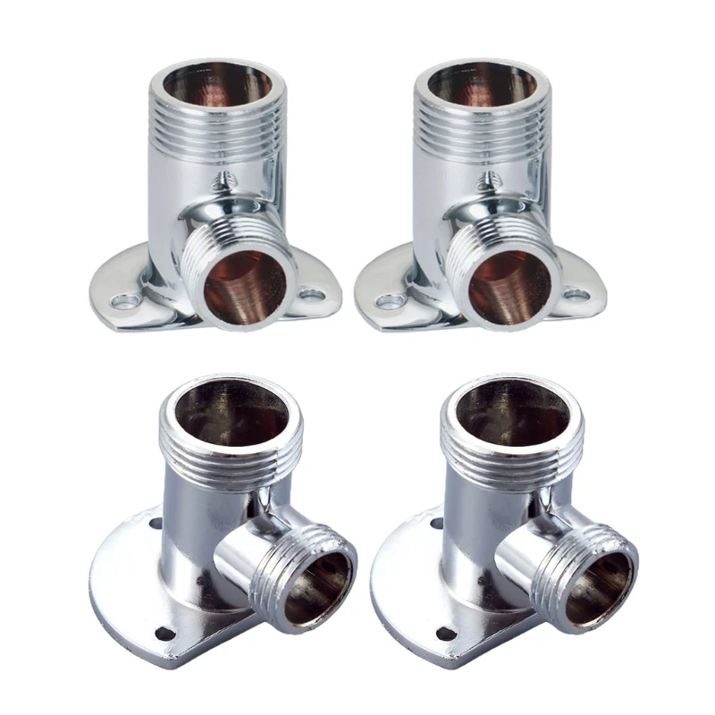 

Pack of 2 Shower Head Adapter Base Durable Metal Shower Head Connector Easily Attach Your Shower Head to Water Tap