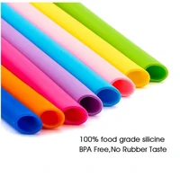 reusable silicone straws flexible curved straight straws cleaning brush mug wedding party drinking straw accessories 468pcs