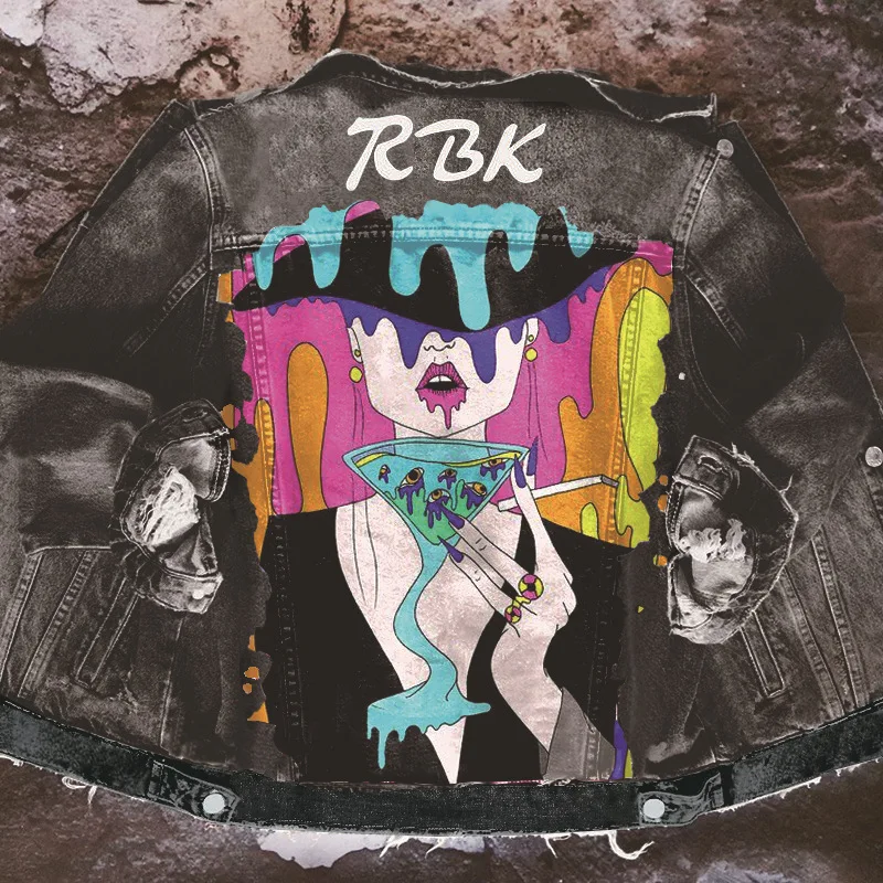 Новая джинсовая куртка Jacketnew стильная Женская весенне-осенняя уличная