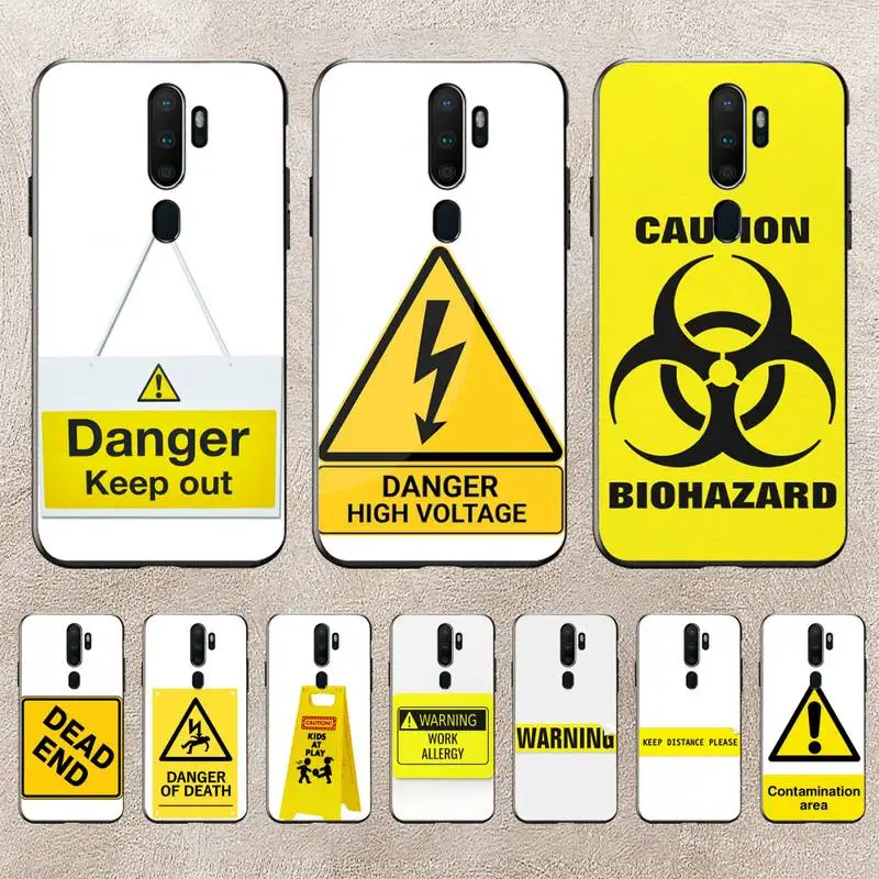 

Yellow Warning Cordon Stay Away Phone Case For Redmi 9A 8A 6A Note 9 8 10 11S 8T Pro Max 9 K20 K30 K40 Pro PocoF3 Note11 5G Case