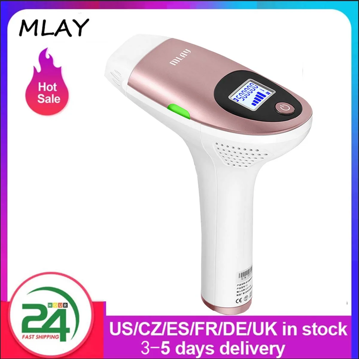 MLAY T3 IPL Laser Hair Removal Device Machine Permanent Electric Depilador Full Body Hair Removal Device Painless Personal Care