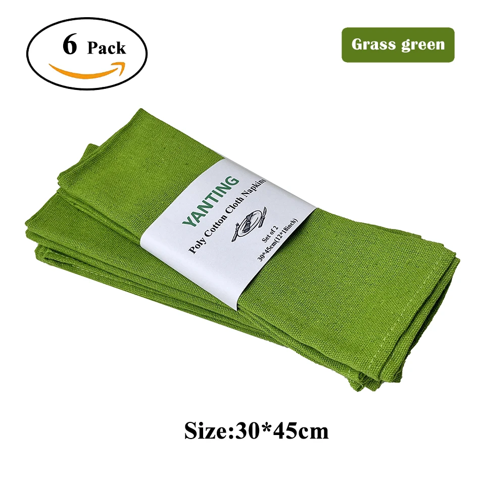 6 упаковок кухонное полотенце желтого и оранжевого цвета 18X12 дюймов | Столовые