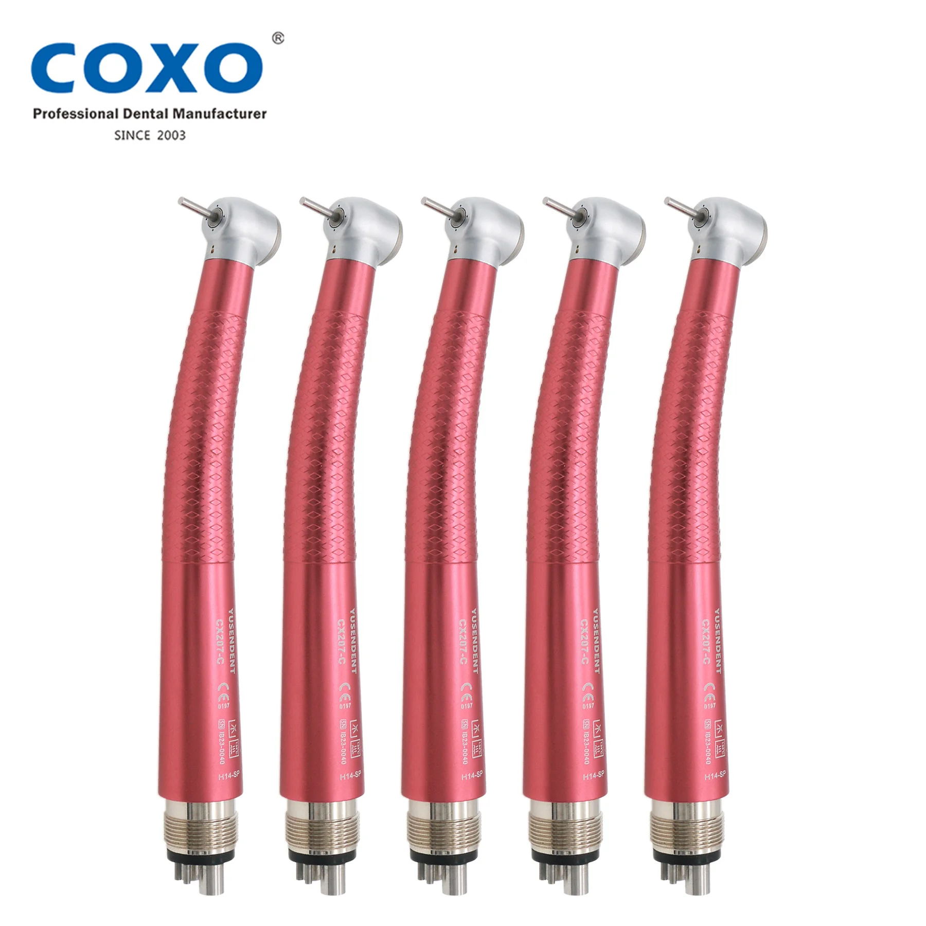 5 шт. COXO YUSENDENT стоматологический высокоскоростной наконечник с 4 отверстиями