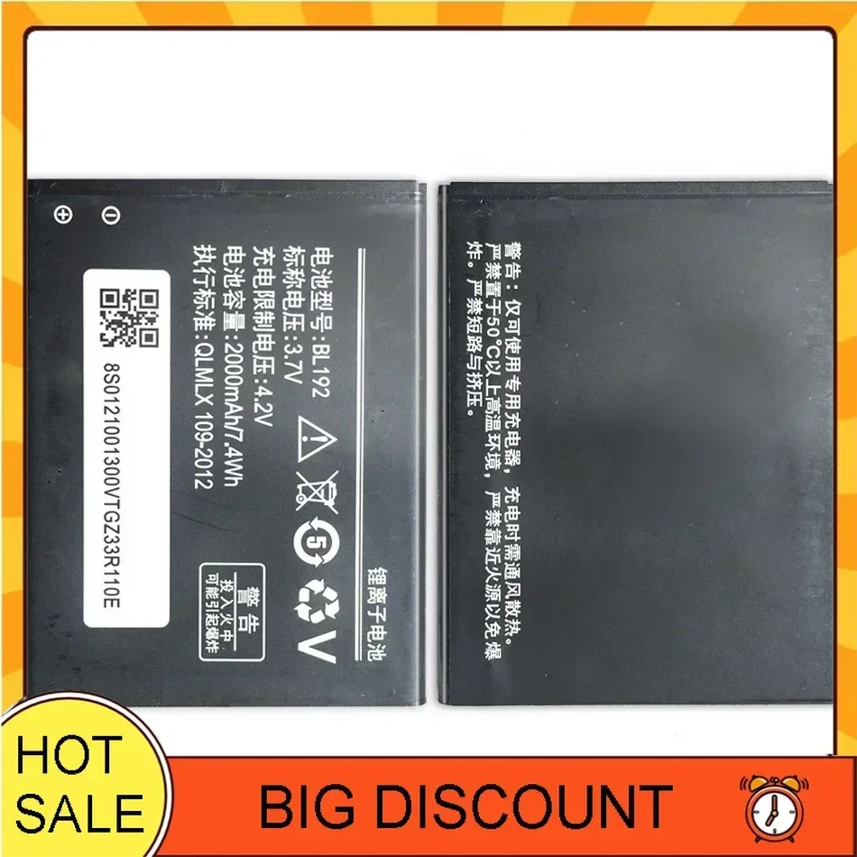 Аккумуляторы для мобильных телефонов BL192 3 7 В 2000 мАч Lenovo A328 A328T A526 A750 A529 A560 A680 A590 A300