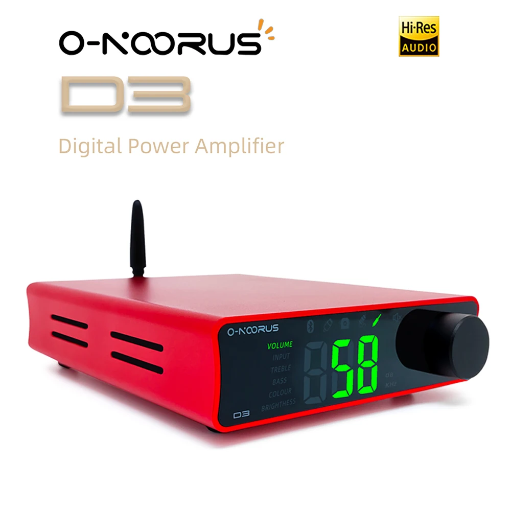 

O-NOORUS D3 TPA3255 USB RCA Bluetooth Sound Power Amplifier 300W x2 Mini HiFi Stereo Class D Amp Bass Treble For Home Theater