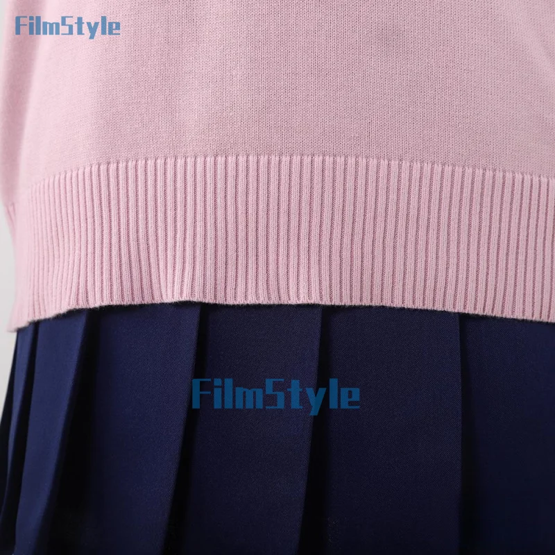 Аниме dandadan Momo Ayase карнавальный костюм розовый топ юбка серьги колье школьная