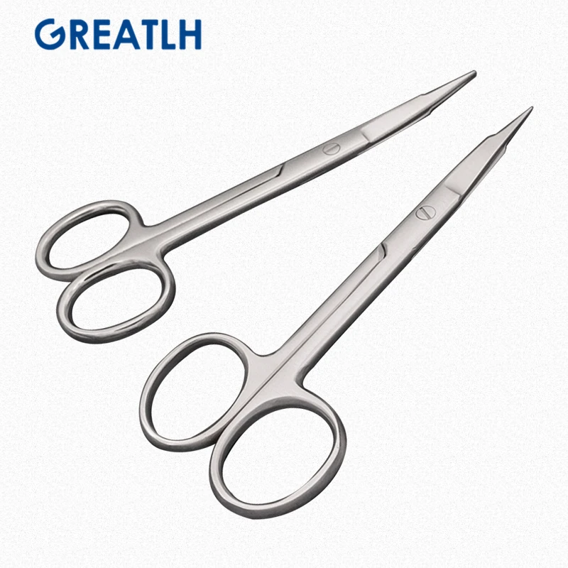 

Veterinary Urethral Scissors Stainless Steel Surgical Instrument Straight Curved Tip Small Animal Surgery Tool