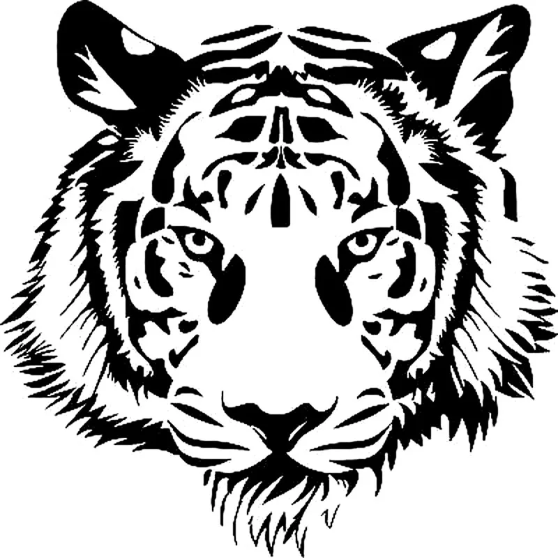 

M324# Car Sticker POWERFUL TIGER HEAD Waterproof Vinyl Decal Car Accessories Pegatinas Para Coche DIY Car Styling