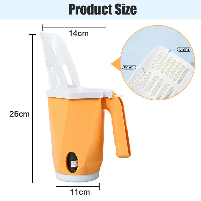 

Large Capacity Cat Litter Scoop Self-cleaning Portable Cat Litter Box Built-in Poop Bag Cat Litter Scooper Clean Artifact Tool