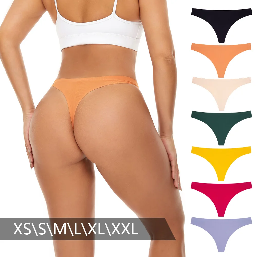 

3Pcs/lot G-string Panties Seamless Women's Underwear Comfortable Daily T back Tangas Female Mid Waist Thongs Intimates Lingerie