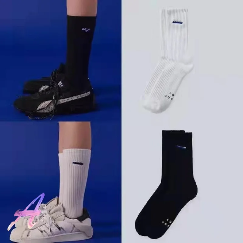 

2022ss Ader Error Sport Socks Folding Letter Socks Street Cotton Socks for Men Women Middle Tube Socks