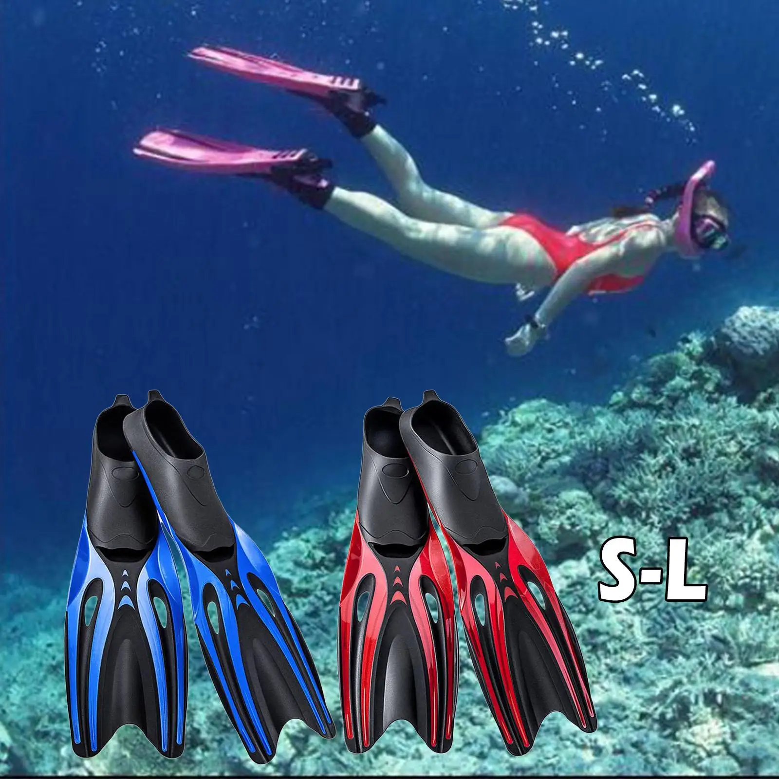 

Adult Snorkeling Flippers Comfortable Scuba Diving
