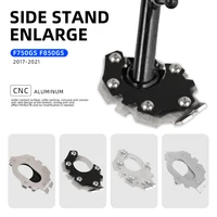 for bmw f 850 gs f850gs f750gs f850 gs f 750 gs 2018 2021 motorcycle cnc kickstand foot side stand enlarge extension plate pad