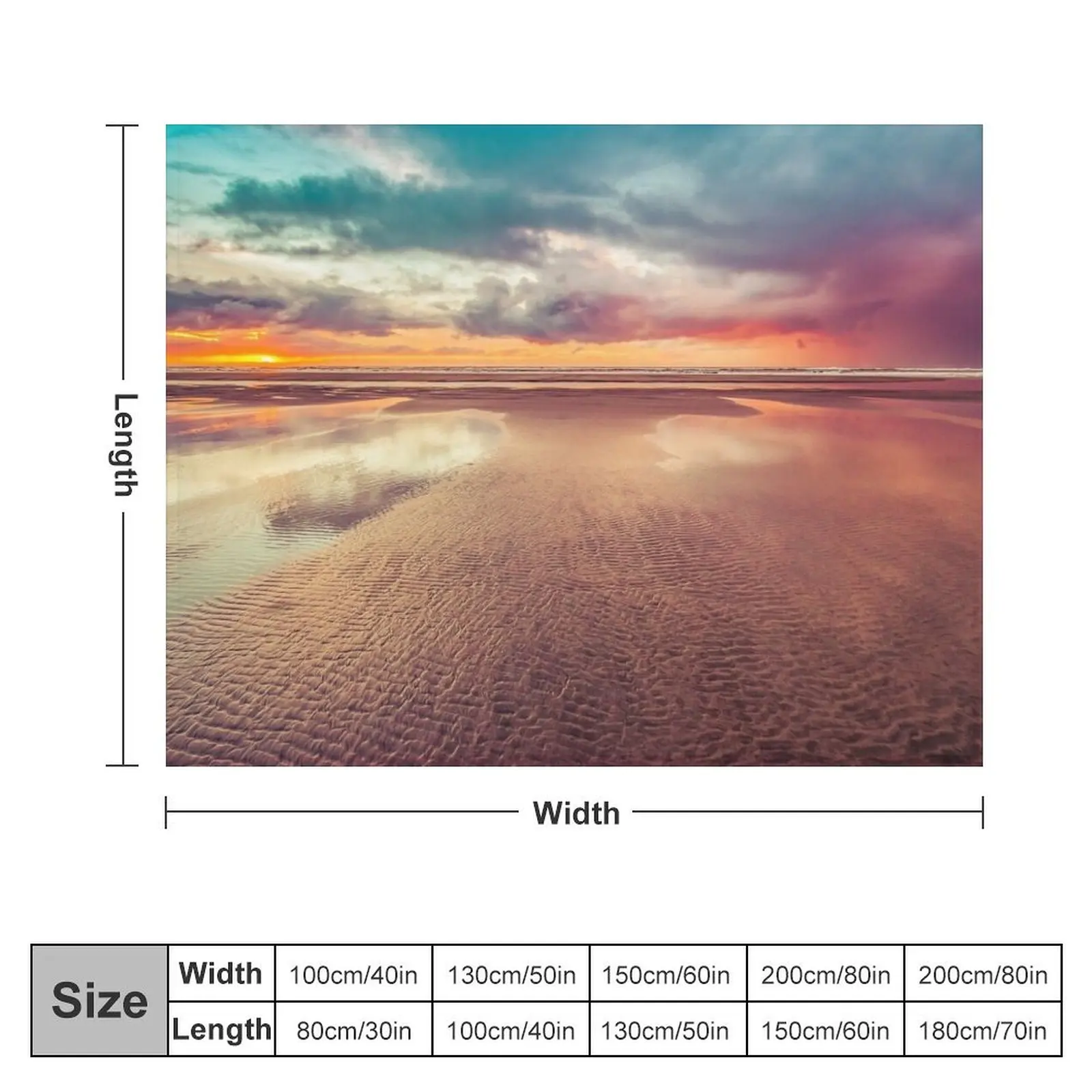 Одеяло с теплой пушистой подкладкой украшение для рождества океан морской пляж