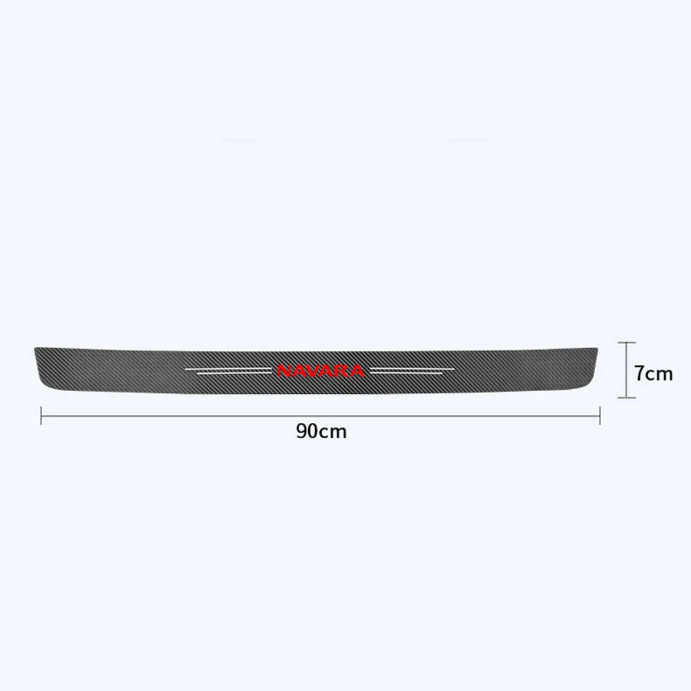 for Nissan navara np300 at32 rhd pro-4x n-trek 4pcs Car threshold sticker car accessories